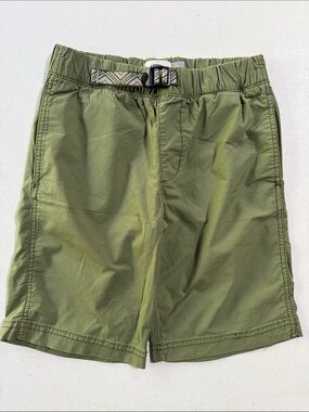 Boy’s Old Navy Olive Green Elastic-Waist Shorts with Web Belt Size M (8)